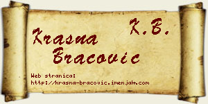 Krasna Bracović vizit kartica